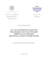 UV-LED advanced oxidation processes for the efficient removal of organic micropollutants from water