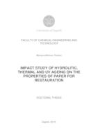 Studij utjecaja hidrolitičkog, toplinskog i UV starenja na svojstva papira za restauriranje