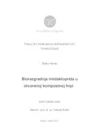 Biorazgradnja imidakloprida u otvorenoj kompostnoj hrpi