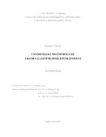 prikaz prve stranice dokumenta Fotokemijske transformacije 2-klor-5-[2-(2-etenilfenil)etenil]tiofena