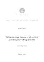 prikaz prve stranice dokumenta Učinak titanijeva dioksida na UV-zaštitna svojstva poliakrilatnoga premaza