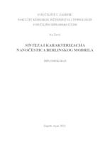 prikaz prve stranice dokumenta Sinteza i karakterizacija nanočestica berlinskog modrila
