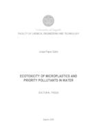 prikaz prve stranice dokumenta Ecotoxicity of microplastics and priority pollutants in water