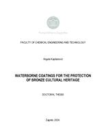 prikaz prve stranice dokumenta Waterborne coatings for the protection of bronze cultural heritage