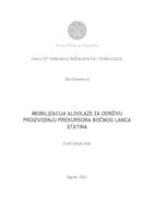 prikaz prve stranice dokumenta Imobilizacija aldolaze za održivu proizvodnju prekursora bočnog lanca statina