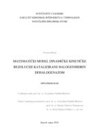 prikaz prve stranice dokumenta Matematički model dinamičke kinetičke rezolucije katalizirane halogenhidrin dehalogenazom